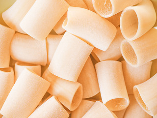 Image showing Retro looking Paccheri pasta