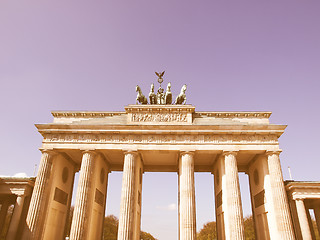 Image showing Brandenburger Tor, Berlin vintage