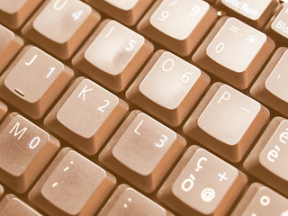 Image showing  Computer keyboard vintage