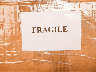 Image showing  Fragile sign vintage