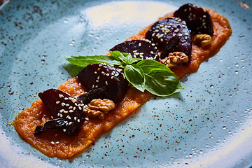 Image showing beets with pumpkin puree