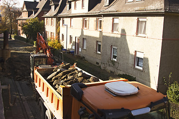 Image showing Truck loaded with Asphalt