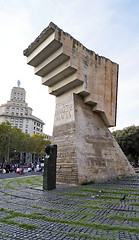 Image showing Francesc Maci? monument at Placa de Catalunya 