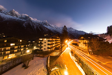 Image showing night scene of mountain landscape