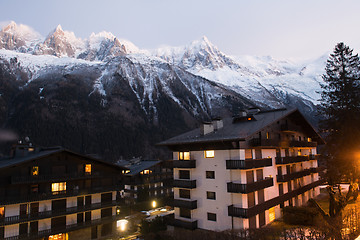 Image showing night scene of mountain landscape