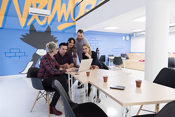 Image showing startup business team on meeting at modern office