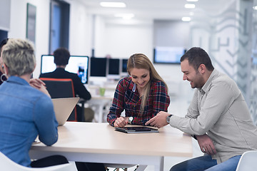 Image showing startup business team on meeting at modern office