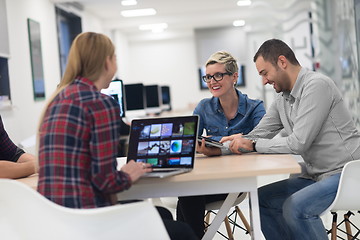 Image showing startup business team on meeting at modern office