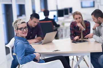 Image showing startup business team on meeting at modern office