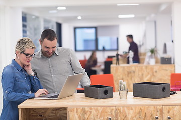 Image showing startup business team on meeting at modern office