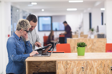 Image showing startup business team on meeting at modern office