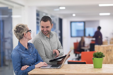 Image showing startup business team on meeting at modern office