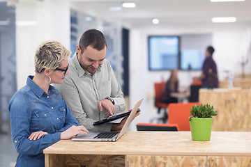 Image showing startup business team on meeting at modern office