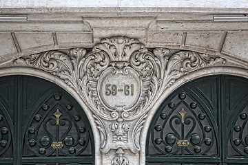 Image showing Architectural detail in Lisbon, Portugal.