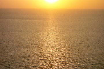 Image showing ocean sunset