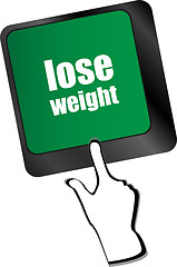 Image showing Lose weight on keyboard key button
