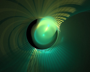 Image showing Glowing ball