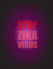 Image showing Zika Virus as a Danger Concept Art vector illustration