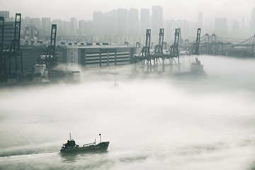 Image showing Hong Kong cargo port