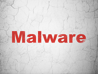 Image showing Privacy concept: Malware on wall background