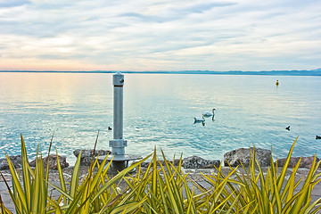 Image showing Garda sunset