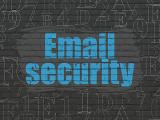 Image showing Protection concept: Email Security on wall background