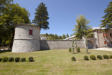 Image showing   building of the monastery  