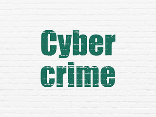 Image showing Privacy concept: Cyber Crime on wall background