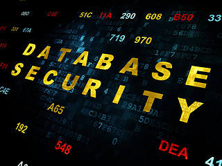 Image showing Safety concept: Database Security on Digital background