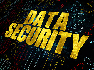Image showing Safety concept: Data Security on Digital background