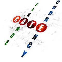 Image showing Banking concept: Rate in Crossword Puzzle