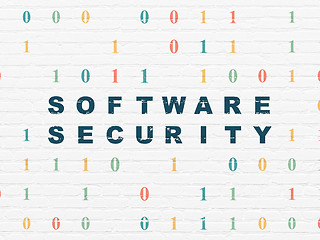 Image showing Safety concept: Software Security on wall background