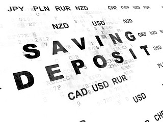 Image showing Banking concept: Saving Deposit on Digital background