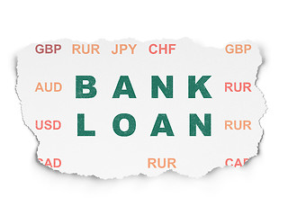 Image showing Money concept: Bank Loan on Torn Paper background