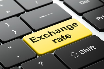 Image showing Currency concept: Exchange Rate on computer keyboard background