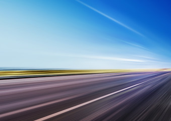 Image showing motion blur on speed road 