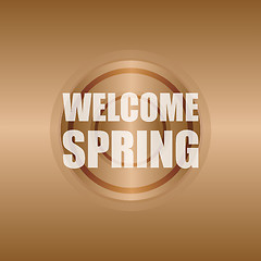 Image showing Welcome Spring Holiday Card. Welcome Spring Vector. Welcome Spring background. Spring Holiday Graphic. Welcome Spring Art. Spring Holiday Drawing