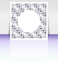 Image showing Vector editable presentation of flyer. Poster design content background vector background