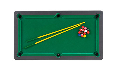 Image showing Miniature billiard table