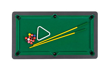 Image showing Miniature billiard table