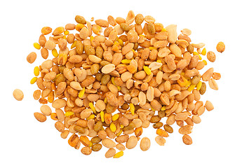 Image showing Fresh mixed salted nuts, peanut mix