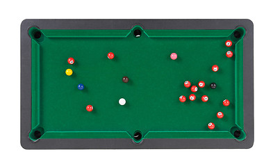 Image showing Miniature billiard table