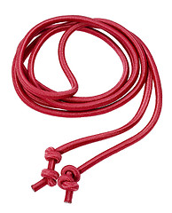 Image showing red rope in white back