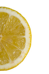 Image showing half lemon on white