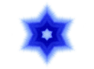 Image showing Abstract blue shape