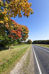 Image showing  small country road 