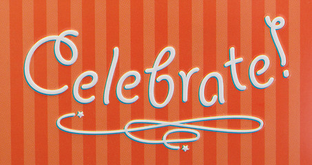 Image showing Small gift: Celebration box isolated, close-up