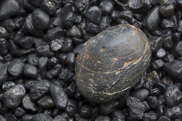 Image showing Dark stones for background