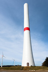 Image showing Assembly of wind turbines