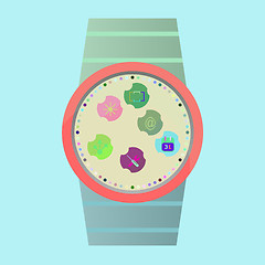 Image showing Vector Smart Watch Icons